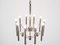 Orbit Chandelier in Metal and White attributed to Gaetano Sciolari, 1970s, Image 4