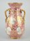 Italian Handpainted Vase in Pink and Gold Vase from Mica 4