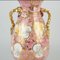 Italian Handpainted Vase in Pink and Gold Vase from Mica 6