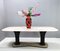 Dining Table with Portuguese Pink Marble Top attributed to Osvaldo Borsani, 1950s 2