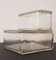 Kubus Glass Containers with Lids by Wilhelm Wagenfeld for VLG, 1930s, Set of 2 3