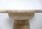 Round Dining Table in Travertine attributed to Angelo Mangiarotti, 1970s 5