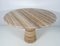 Round Dining Table in Travertine attributed to Angelo Mangiarotti, 1970s 4