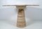 Round Dining Table in Travertine attributed to Angelo Mangiarotti, 1970s, Image 2