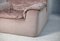 French Lounge Chairs in Pink Foam and Velvet, 1970, Set of 2 7