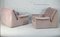 French Lounge Chairs in Pink Foam and Velvet, 1970, Set of 2 26