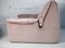 French Lounge Chairs in Pink Foam and Velvet, 1970, Set of 2 9