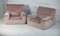 French Lounge Chairs in Pink Foam and Velvet, 1970, Set of 2, Image 16