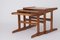 Tables Gigognes Vintage en Teck, 1960s, Set de 3 1