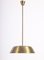 Mid-Century Ceiling Lamp in Brass by Harald Notini, 1950s 1