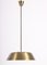 Mid-Century Ceiling Lamp in Brass by Harald Notini, 1950s 3