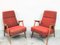 Mid-Century Czechoslovakian Armchairs in Red from Interier Praha, 1960s, Set of 2 8