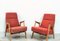 Mid-Century Czechoslovakian Armchairs in Red from Interier Praha, 1960s, Set of 2 2