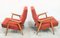 Mid-Century Czechoslovakian Armchairs in Red from Interier Praha, 1960s, Set of 2 4