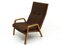 Fauteuil Vintage en Bois et Tissu, 1960s 3