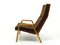 Vintage Armchair in Wood & Fabric, 1960s 9