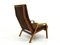 Vintage Armchair in Wood & Fabric, 1960s 5