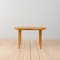 Vintage Round Oak Dining Table with Extension attributed to Kai Kristiansen, Denmark, 1960s, Image 1