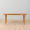 Vintage Round Oak Dining Table with Extension attributed to Kai Kristiansen, Denmark, 1960s, Image 3