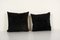 Black Ikat Velvet Cushion Covers, 2010s, Set of 2, Image 1
