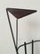 Metal and Teak Tripod Umbrella Stand in Style of Mathieu Matégot, 1950s 5