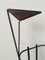 Metal and Teak Tripod Umbrella Stand in Style of Mathieu Matégot, 1950s, Image 5