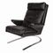 Vintage Lounge Chair in Leather, 1970s, Image 1