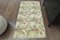 Vintage Turkish Handmade Beige Floral Wool Oushak Rug, 1960s, Image 1