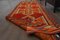 Vintage Turkish Hand-Knotted Red Wool Oushak Runner, 1960s, Image 3