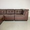 Brown Leather Corner Sofa from de Sede, 1970s 7