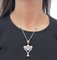 Platinum Pendant Necklace with Pearls, Aquamarine, Diamonds and Onyx, 1960s 6