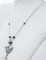 Collar con colgante de platino con perlas, aguamarina, diamantes y ónix, años 60, Imagen 3