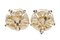 14 Karat Rose Gold Earrings with Moonstones and Sapphires, 1960s, Set of 2, Image 3