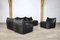 Black Buffalo Leather Le Bambole Sectional Sofa by Mario Bellini for B&b Italia, 1970s, Set of 5 9