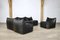 Black Buffalo Leather Le Bambole Sectional Sofa by Mario Bellini for B&b Italia, 1970s, Set of 5, Image 9