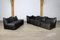 Black Buffalo Leather Le Bambole Sectional Sofa by Mario Bellini for B&b Italia, 1970s, Set of 5, Image 2