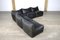 Black Buffalo Leather Le Bambole Sectional Sofa by Mario Bellini for B&b Italia, 1970s, Set of 5 10