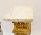Louis XVI French Floral Gilt Porcelain Pedestal Stands, Set of 2 15