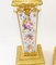 Louis XVI French Floral Gilt Porcelain Pedestal Stands, Set of 2 4