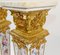 Louis XVI French Floral Gilt Porcelain Pedestal Stands, Set of 2 9