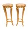 French Empire Gilt Pedestal Tables Stands, Set of 2, Image 1