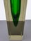 Sammerso Murano Vase in Green by Flavio Poli for Seguso, 1960s 8
