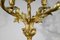 Gilt Bronze and Martin Varnish Fireplace Trim in Louis XV Style, Mid 19th Century, Set of 3 32