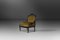 Empire Black Wood and Green-Yellow Velvet Armchair, 1850s, Image 1