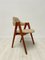 Vintage Teak Compass Dining Chairs attributed to Kai Kristiansen for Sva Furniture, 1950s, Set of 2 3