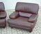 Vintage Lounge Chairs in Leather, Set of 3 5