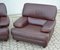 Vintage Lounge Chairs in Leather, Set of 3, Image 5