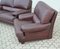 Vintage Lounge Chairs in Leather, Set of 3, Image 7