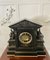 Large Antique Victorian Marble and Bronze Mantle Clock, 1850s 2