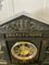 Large Antique Victorian Marble and Bronze Mantle Clock, 1850s 7